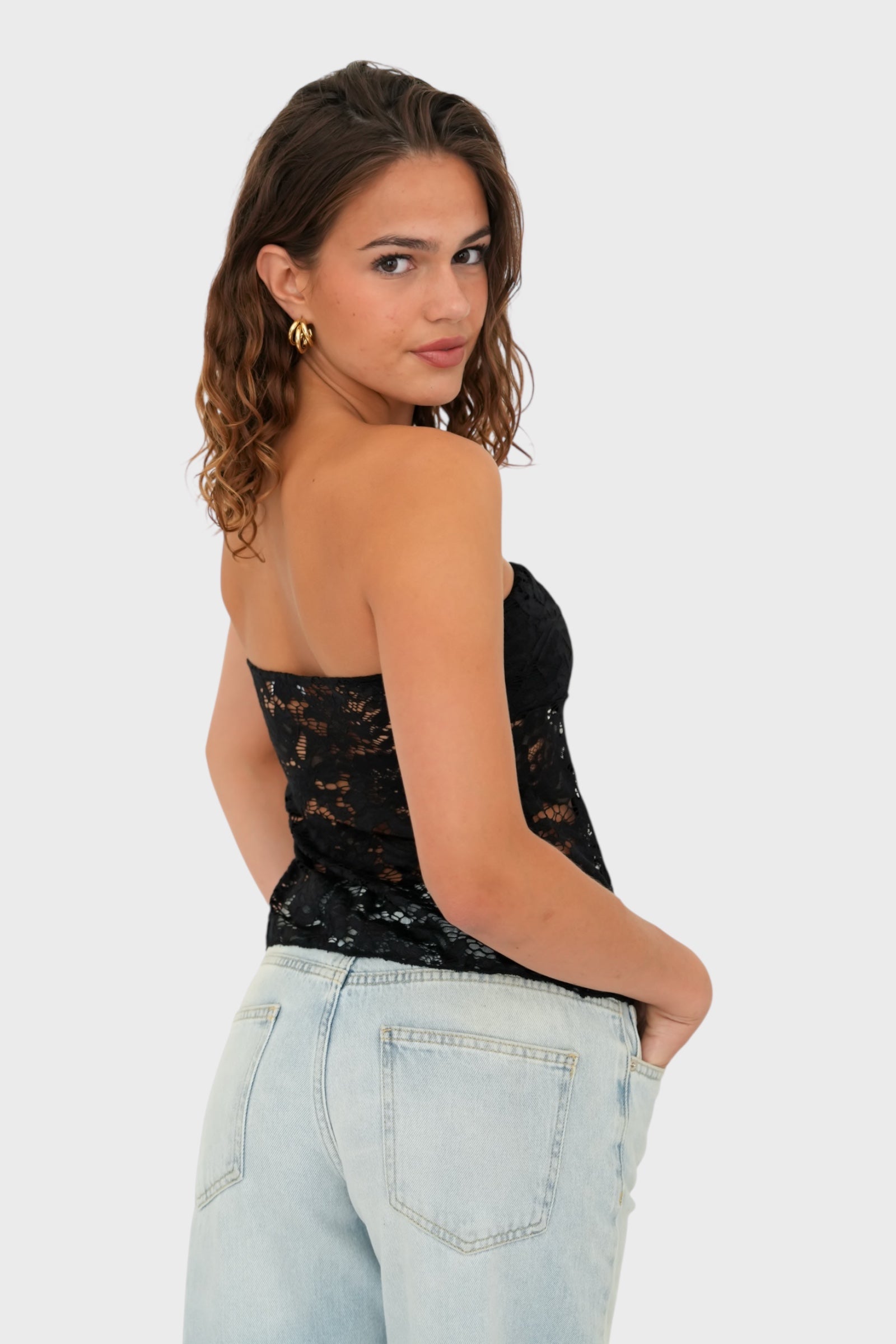"Ruby" top black