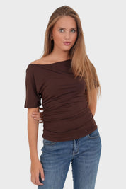 "Zara" top brown