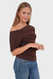 "Zara" top brown