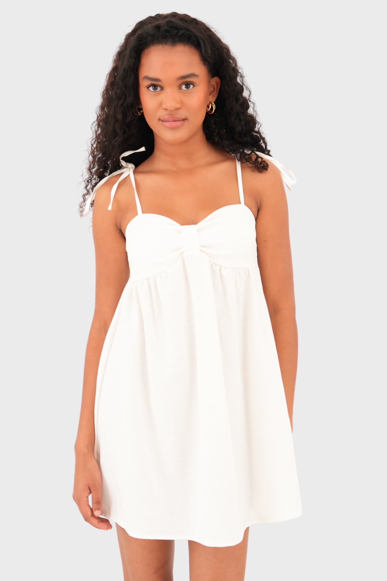 "Angel" Dot Dress White