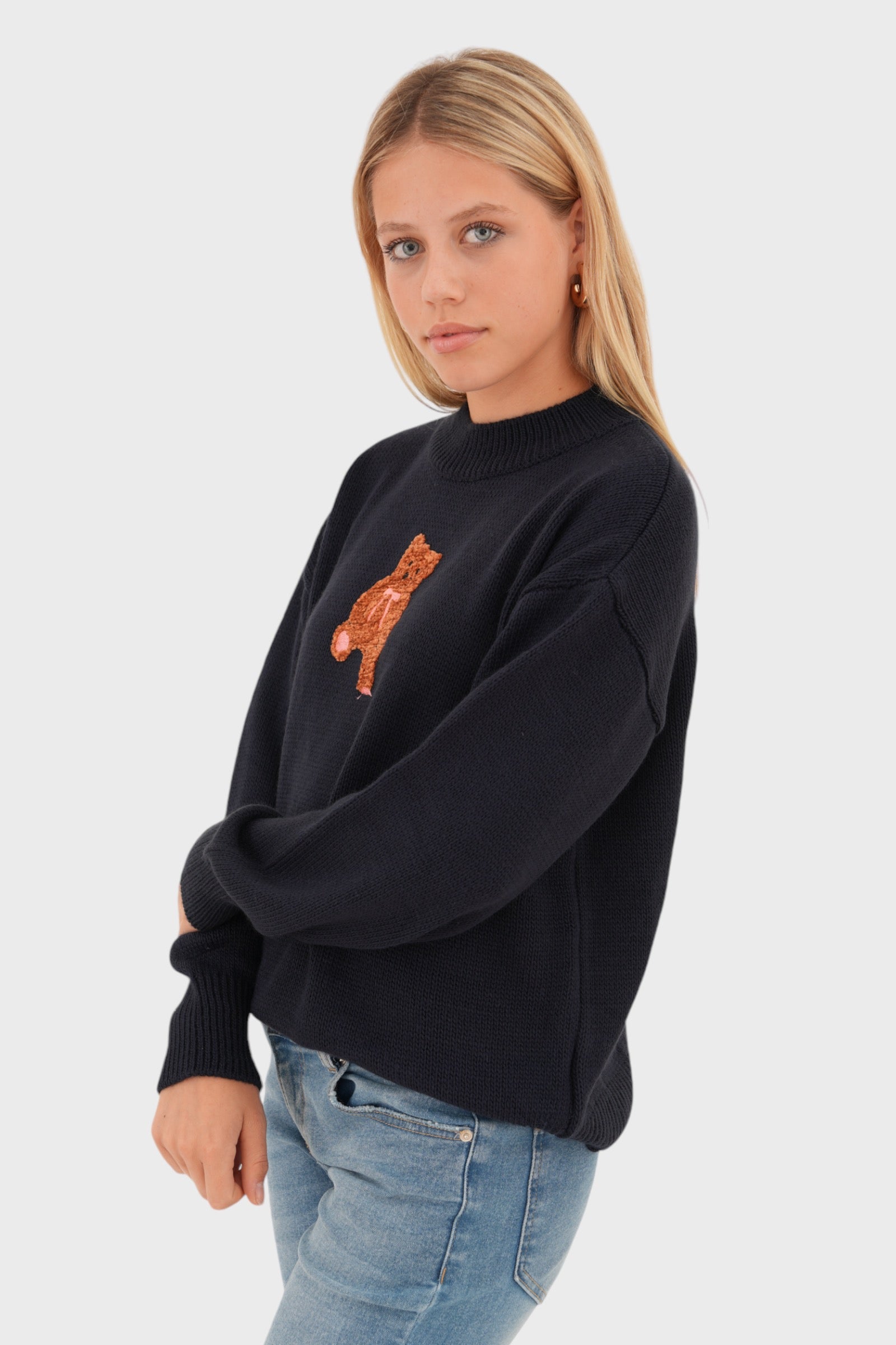 "Teddy" sweater navy