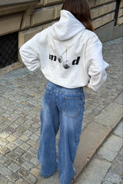 "Disco" hoodie grey