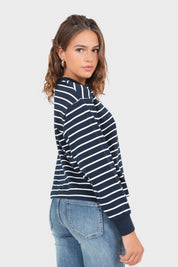 "Boat" top navy