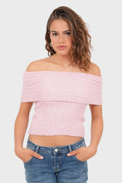 "Flore" top light pink
