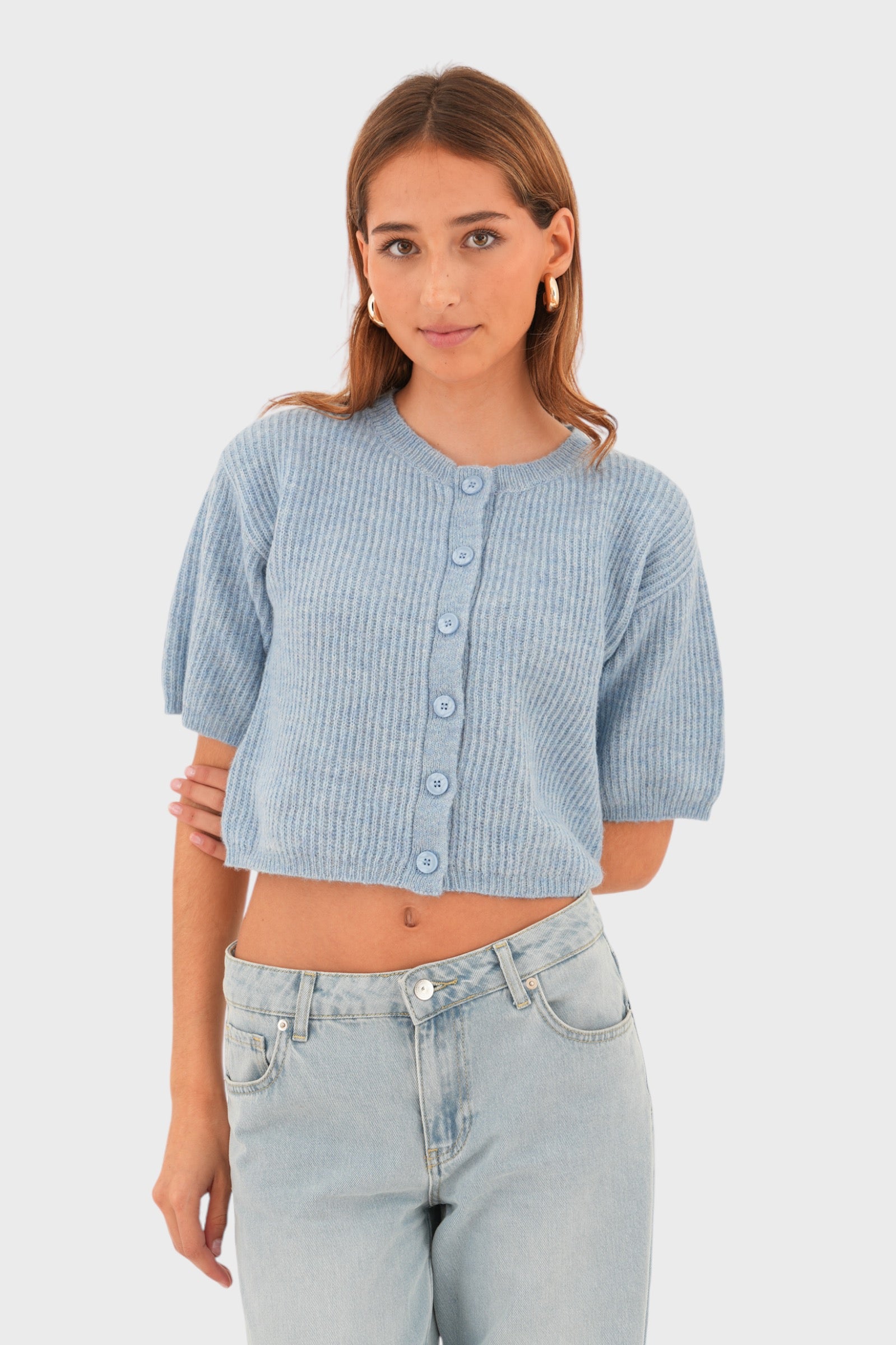 "Aspen" sweater light blue