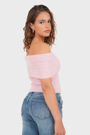 "Flore" top light pink