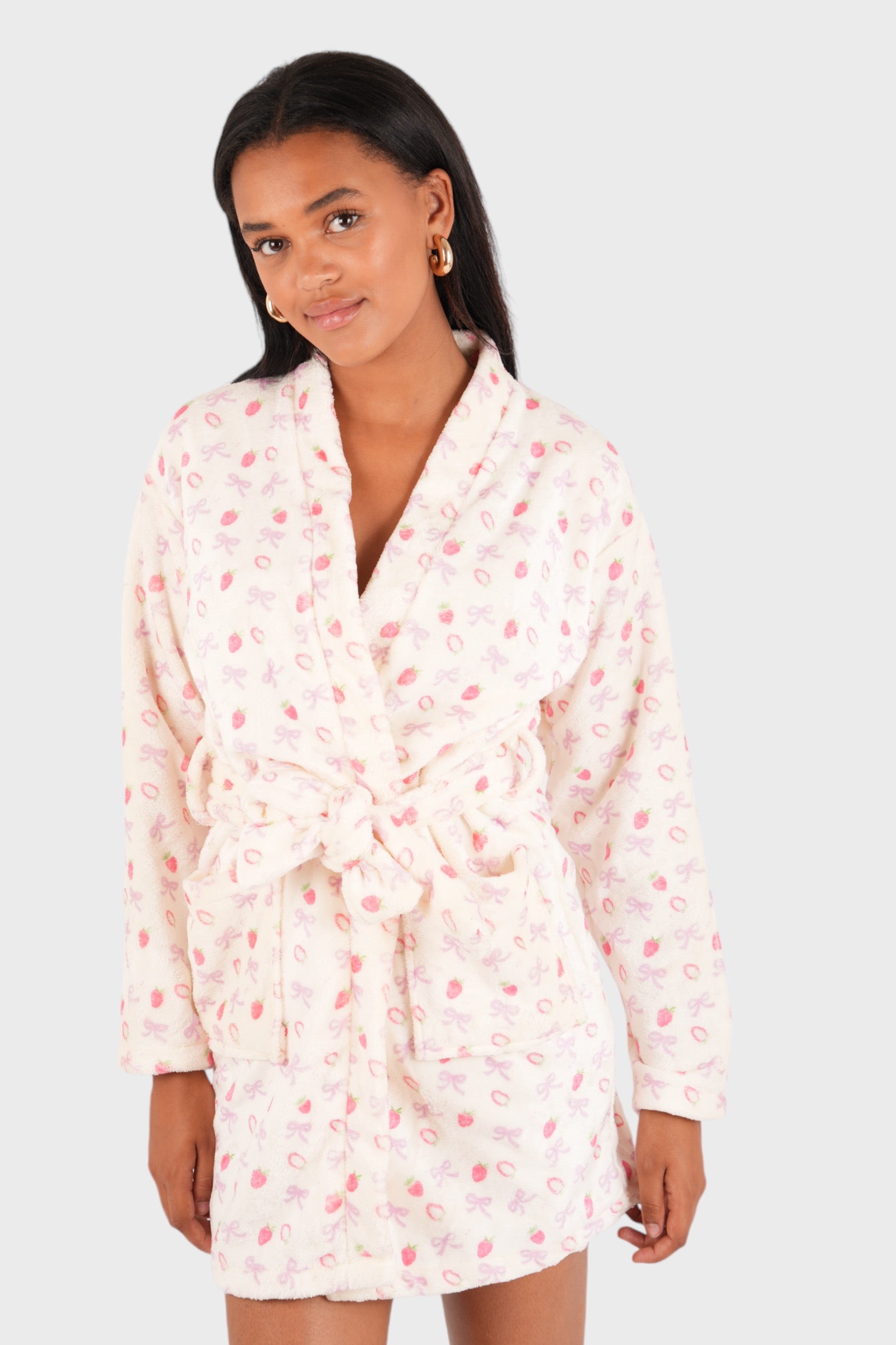 "Strawberry" bathrobe