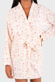 "Strawberry" bathrobe