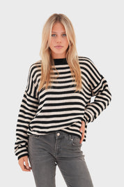 "Fall" sweater striped