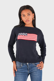 Pullover „Flag“ marineblau