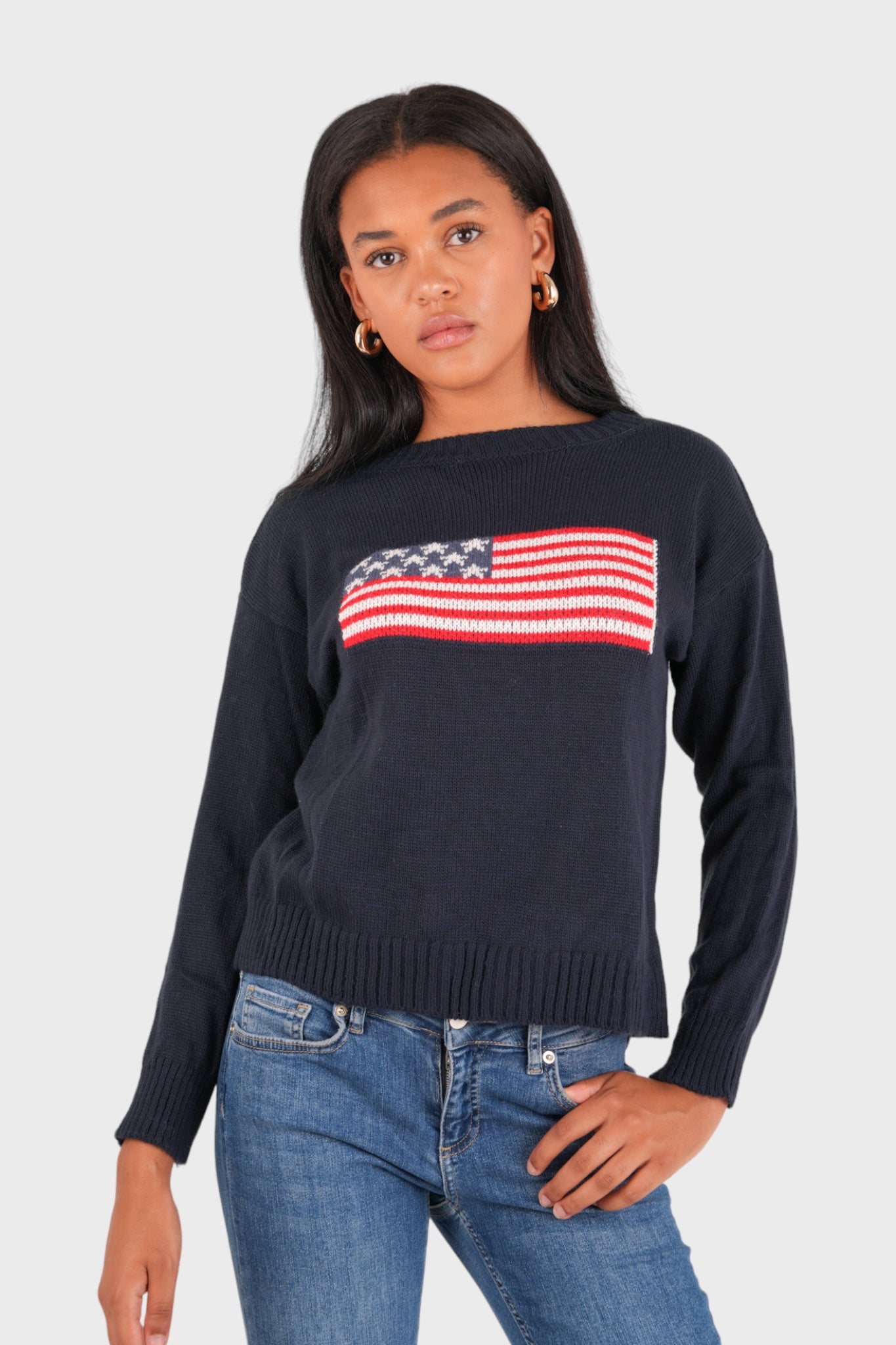 Pullover „Flag“ marineblau