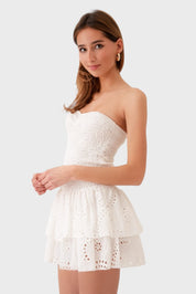 "Night out" dress white