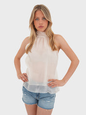 "Rosa" top white