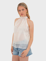 "Rosa" top white