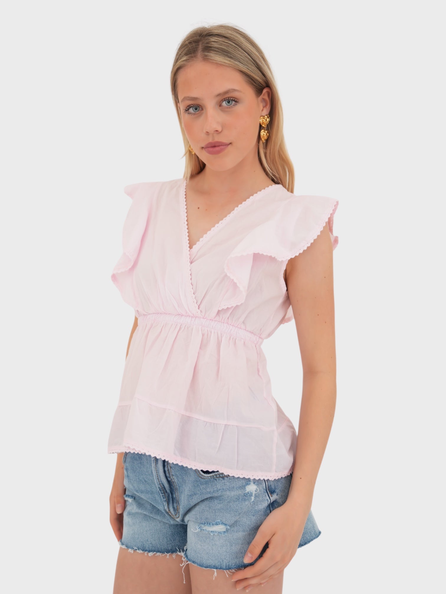 "Blooming" blouse light pink (PRE ORDER)