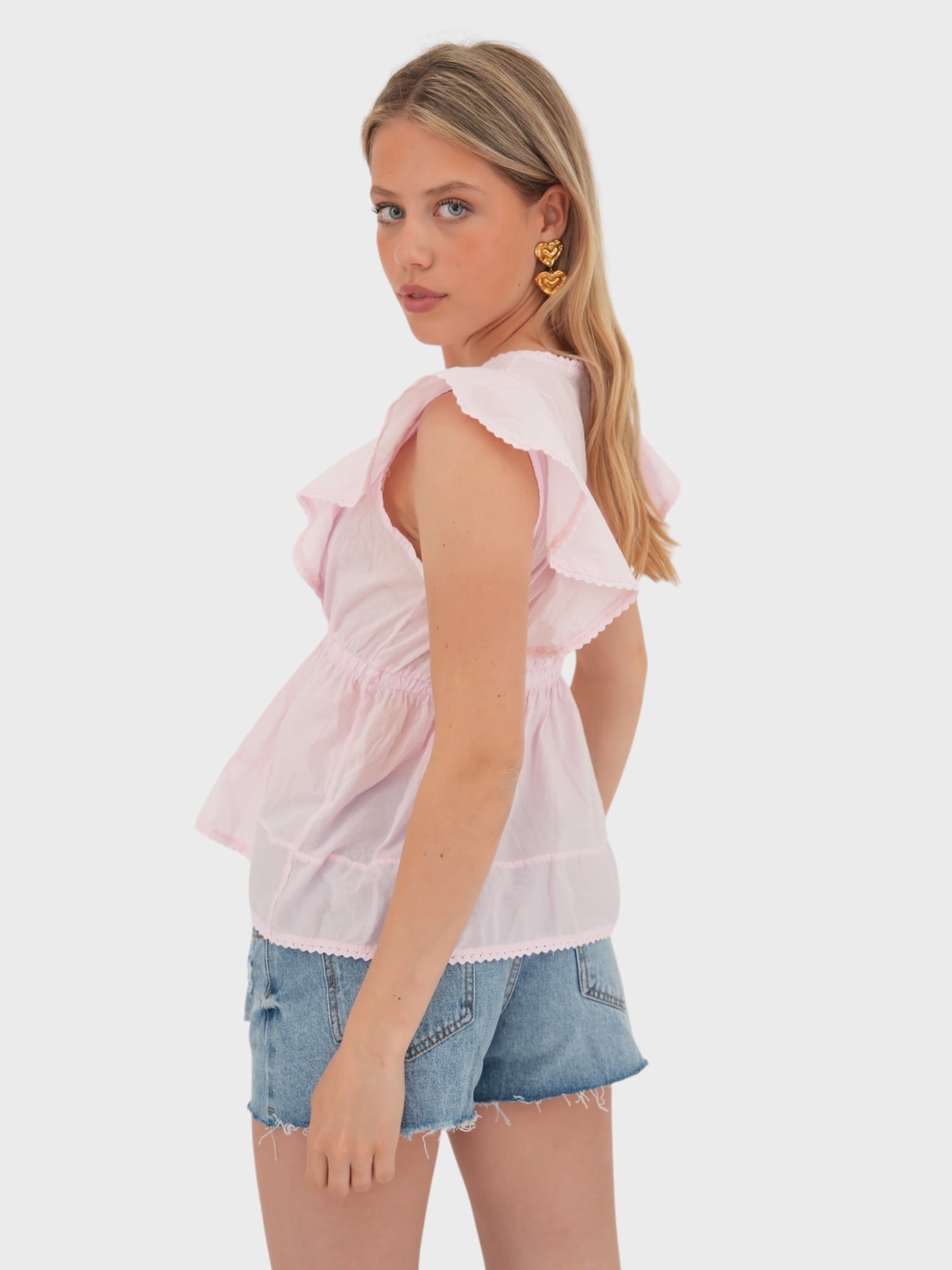 "Blooming" blouse light pink (PRE ORDER)