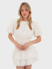 "Poppy" dress white (PRE ORDER)