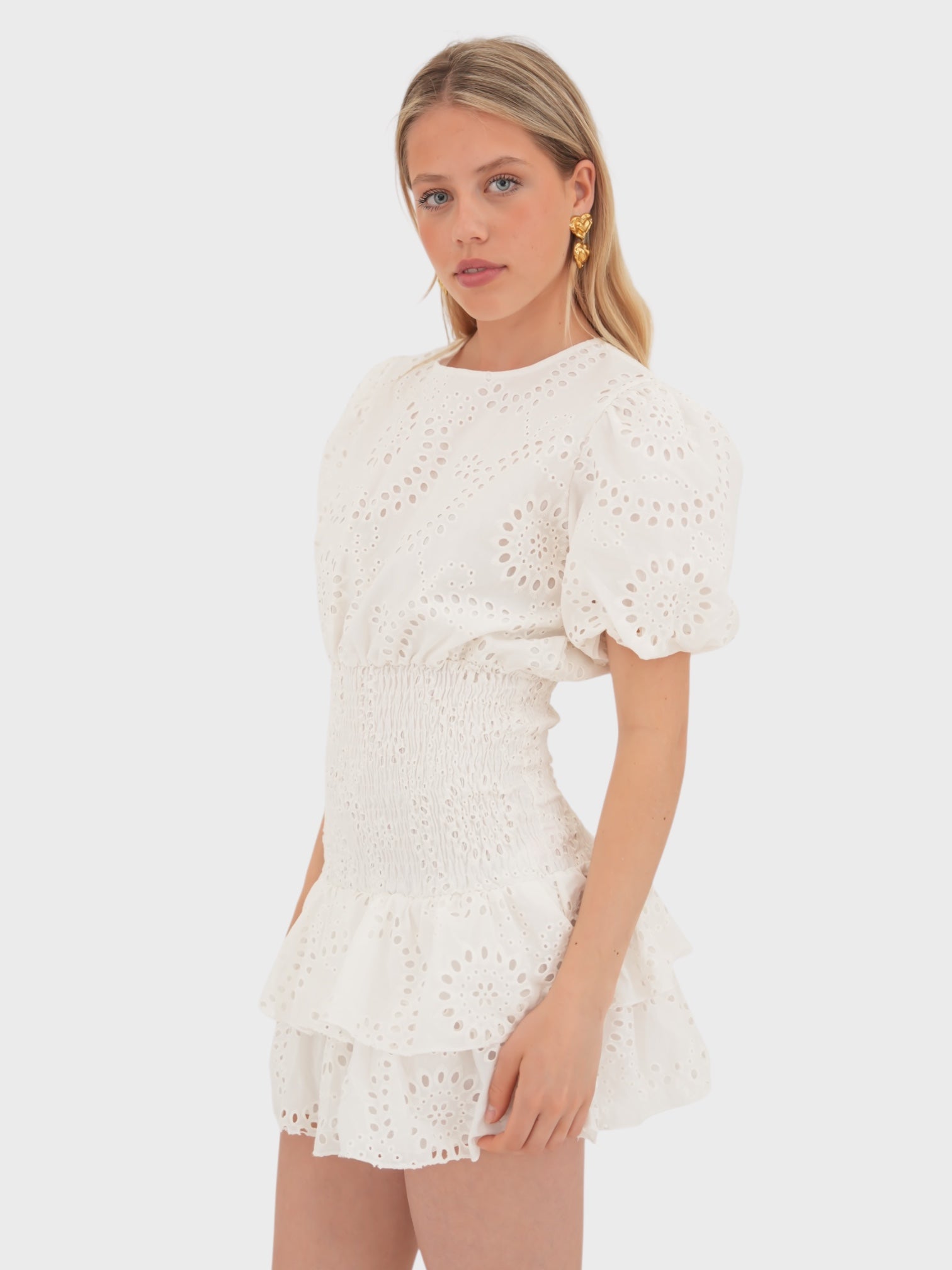 "Poppy" dress white (PRE ORDER)