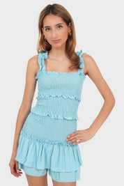 Robe "Paros" bleu ciel