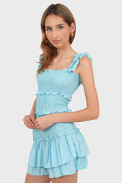 Robe "Paros" bleu ciel