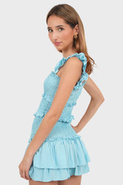 Robe "Paros" bleu ciel