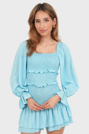 Robe "Sunny" bleu ciel