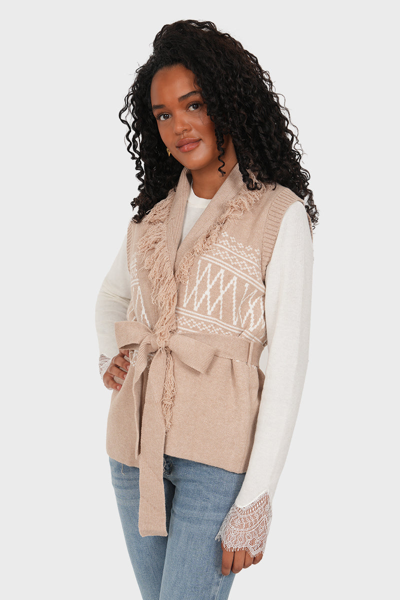 "Liva" cardigan taupe