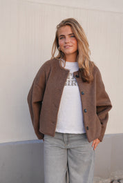 "Cozy" jacket brown