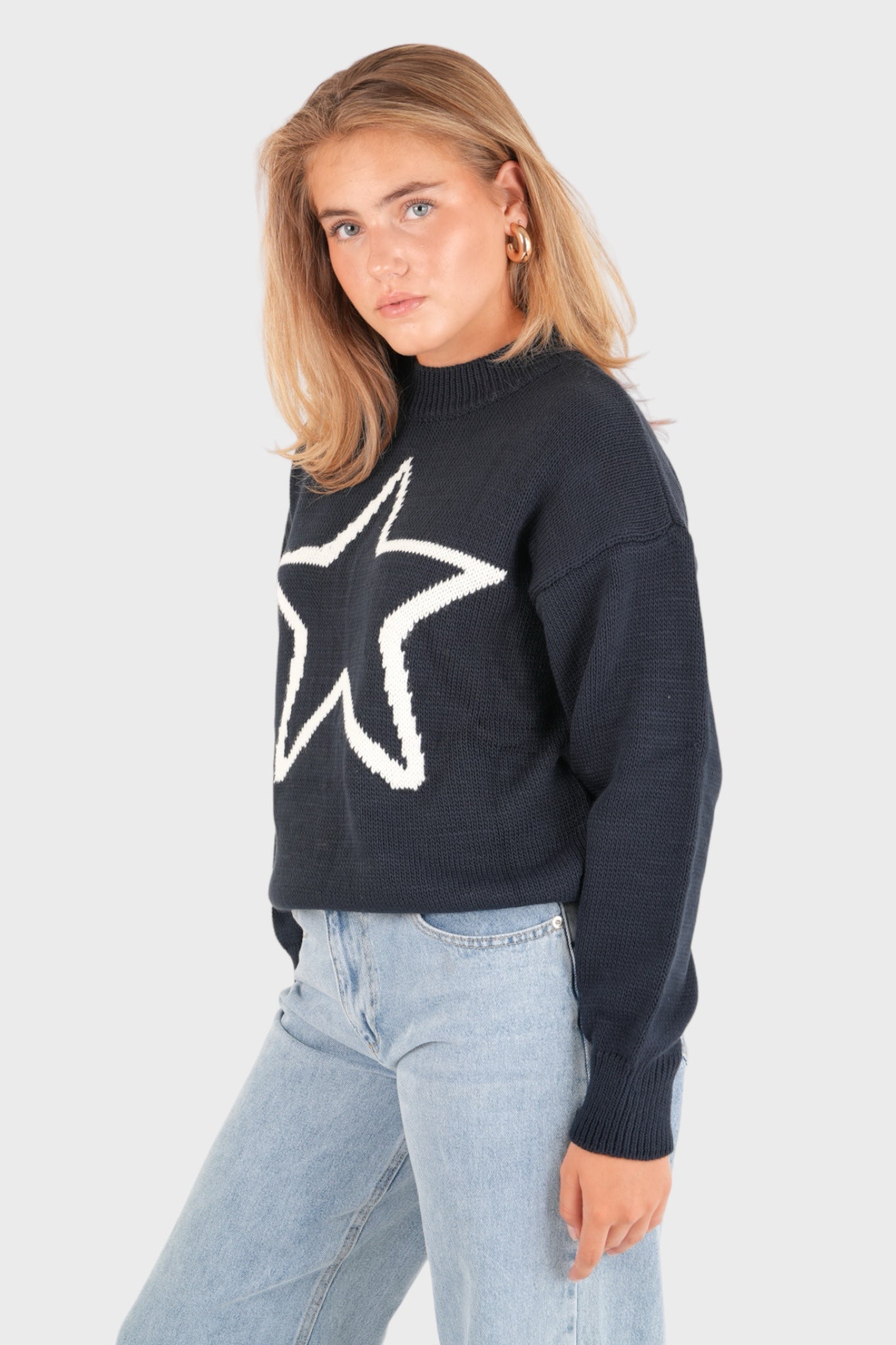 "Stargaze" sweater navy