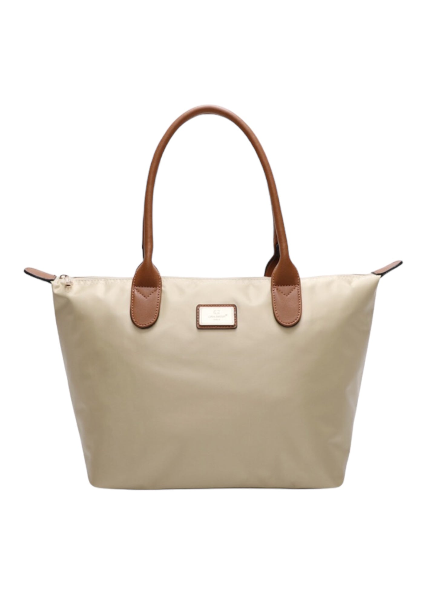 "School" bag beige