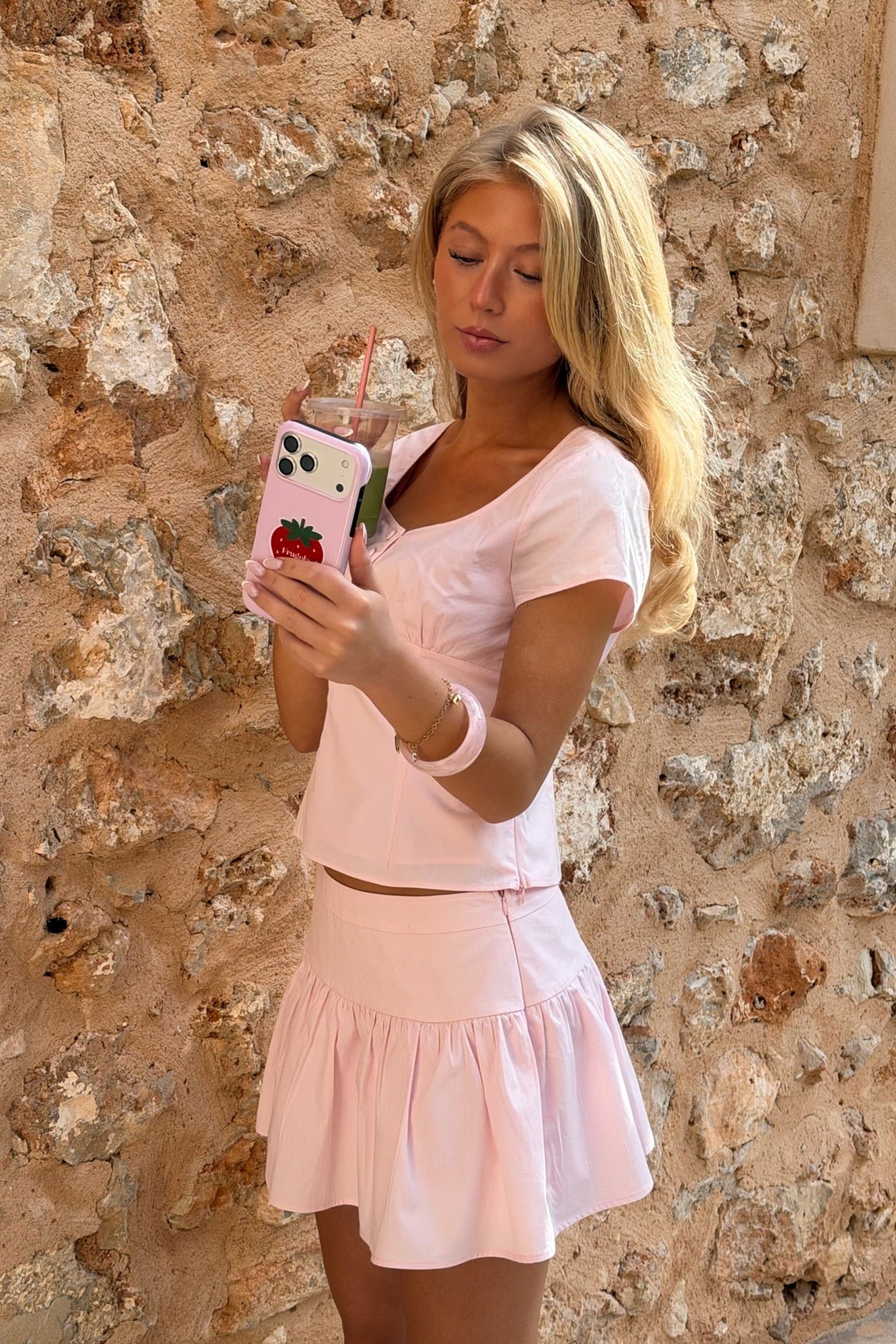 «Pretty in pink»-topp