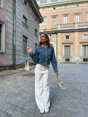 "København" denimjakke blå