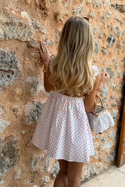"Bambi" dress white & "Sweet peach" dress white bundle deal