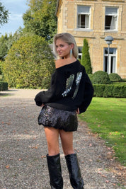 “Angel” sweater black