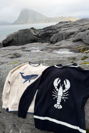 "Whale” sweater beige