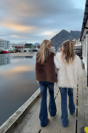 "Alva” gilet brown