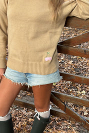 "Iris" Pullover beige