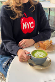 "NYC” sweater navy