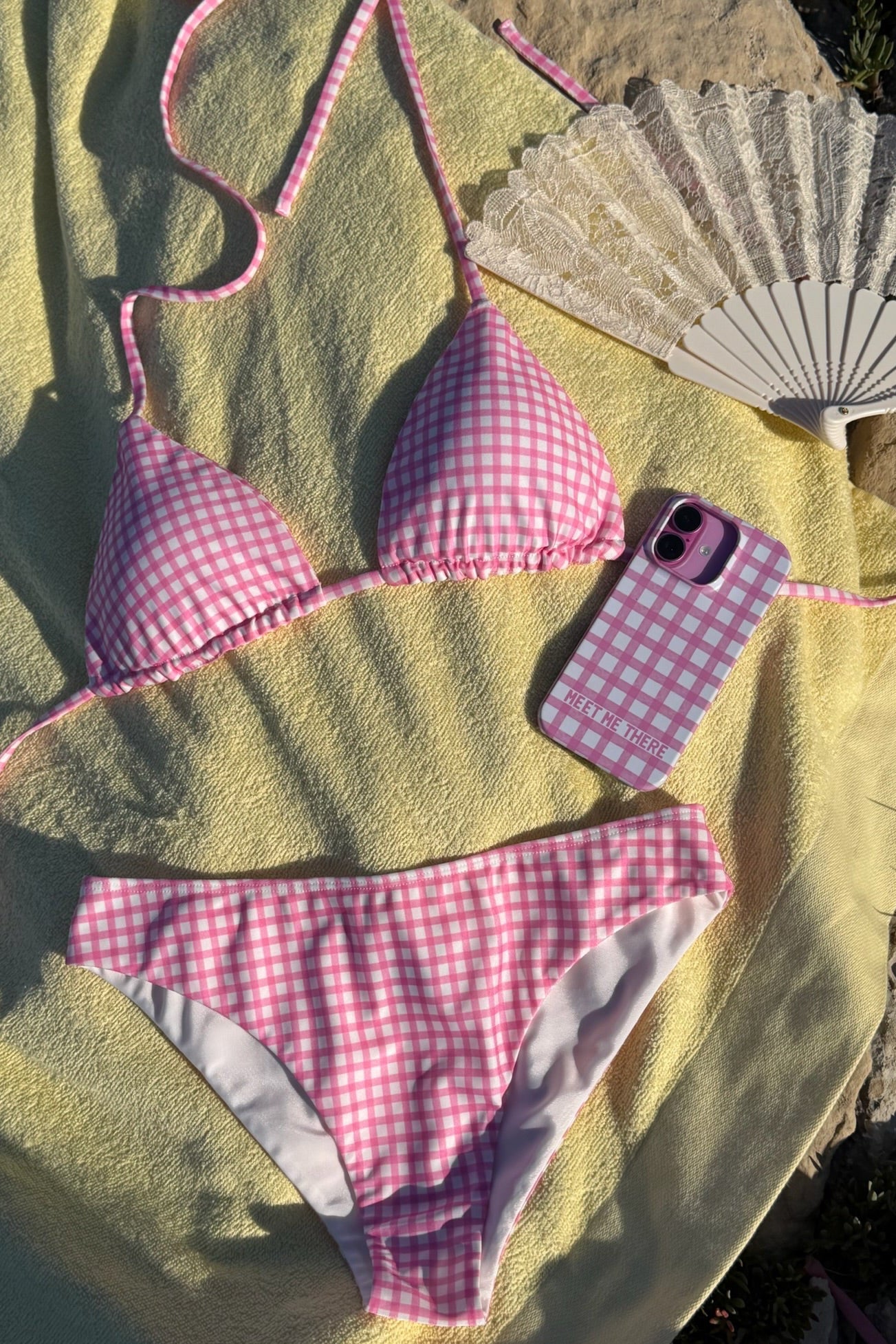 "Bella" bikini bottom pink