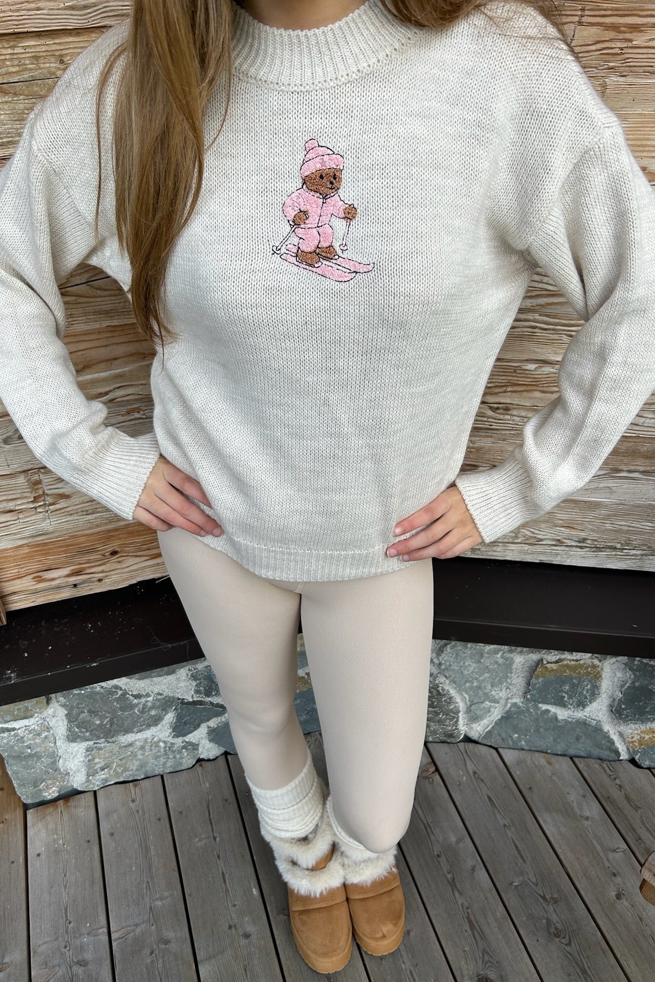 "Teddy" genser beige