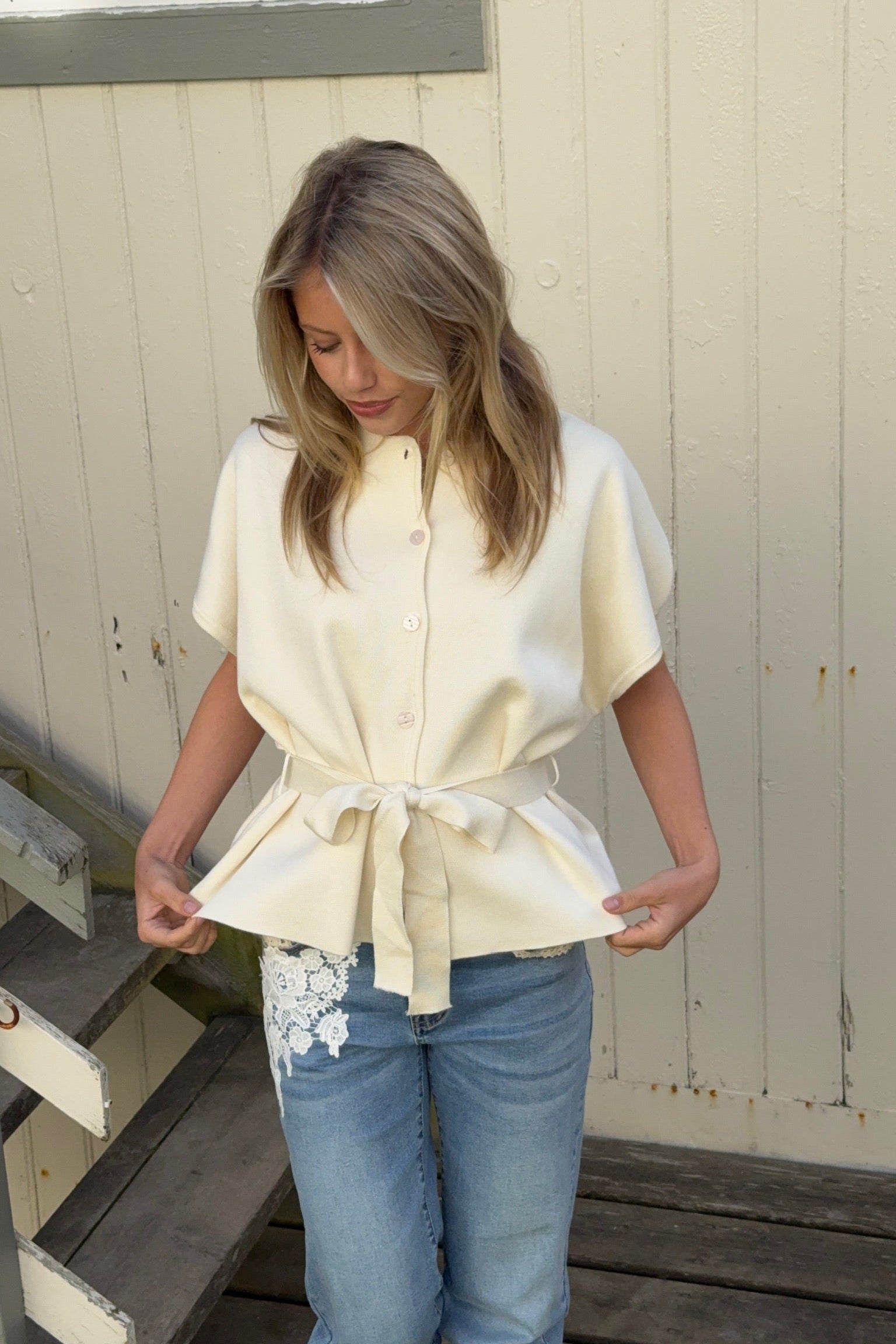 "Lena" vest white