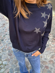"Starshine" Sweater Navy