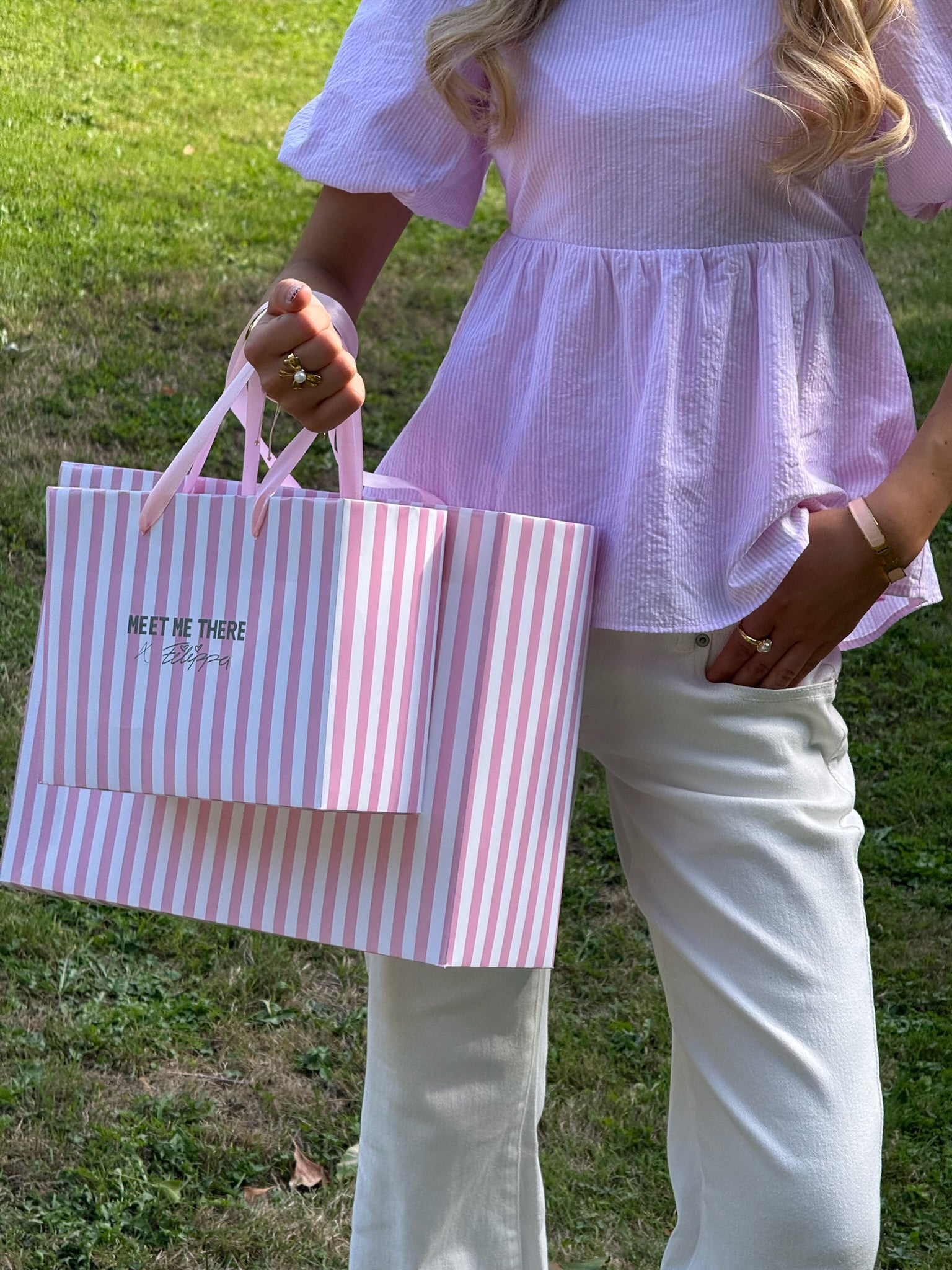 "June" Bluse Pink