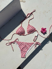 "Bali" bundet bikini bunn rosa