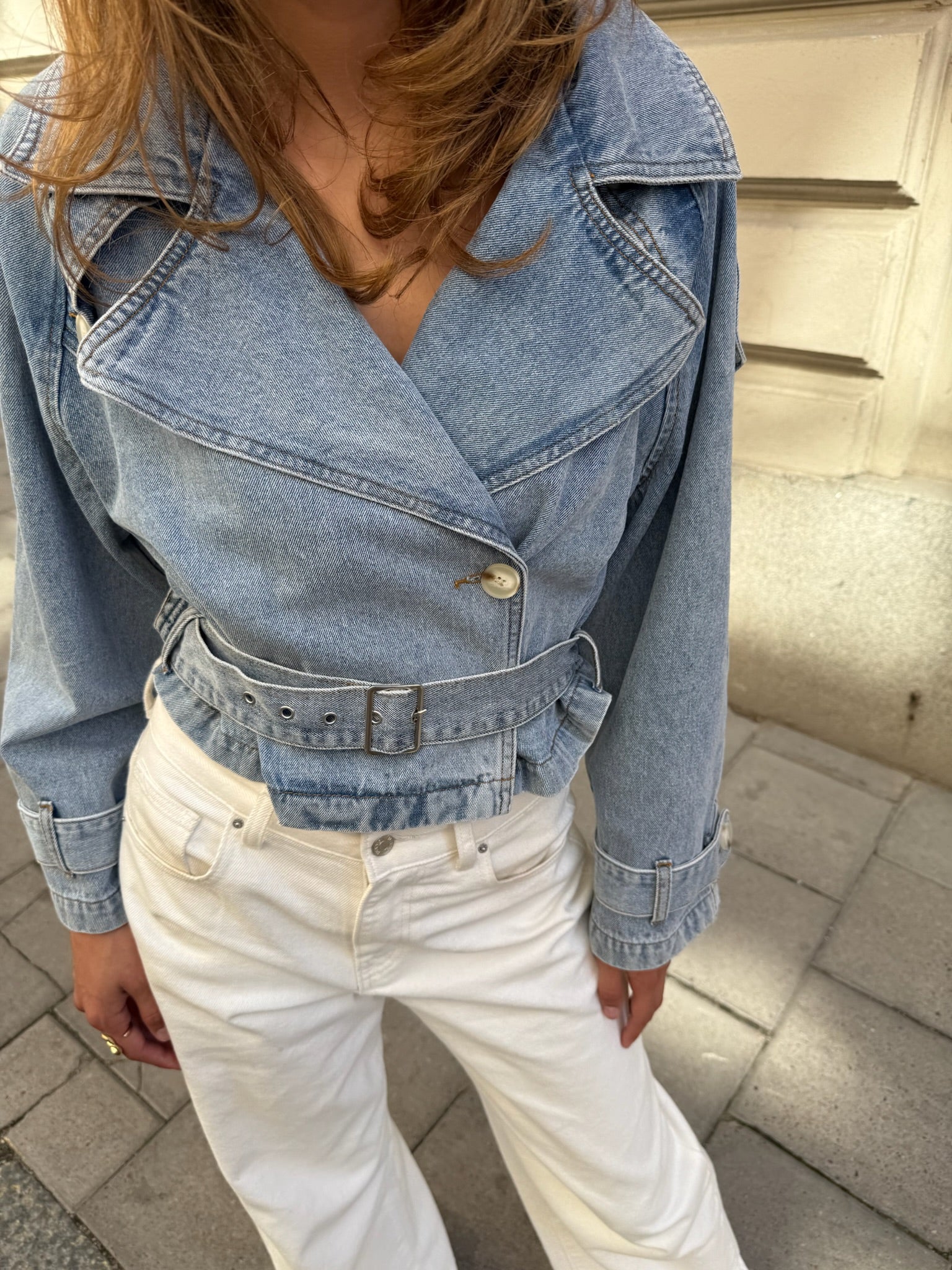 "Gigi" denimjakke blå