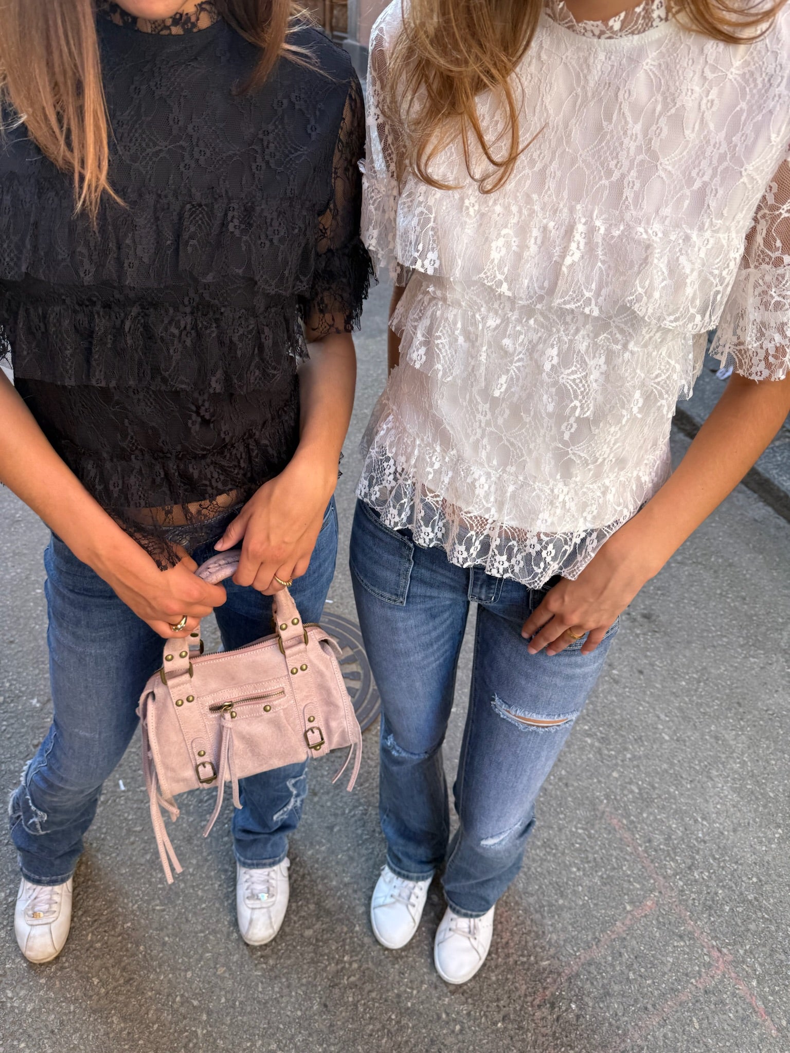 "Fleur" Top Black