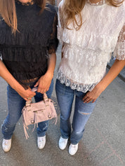 "Fleur" Top Black