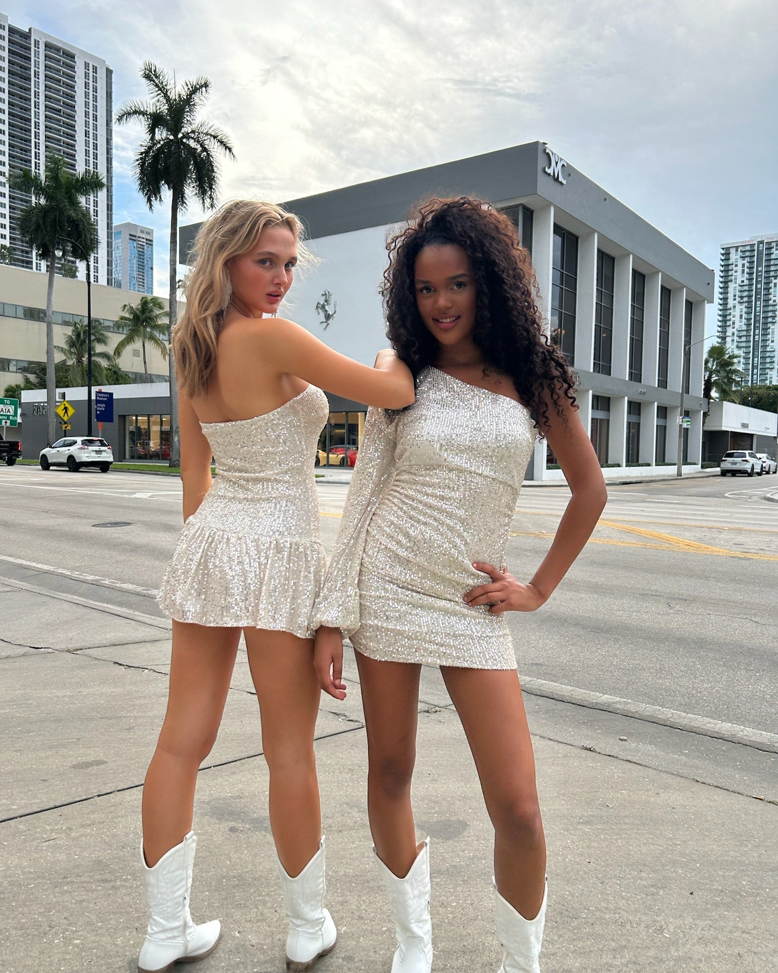 "Cosmo" dress champagne