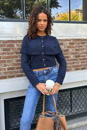 "Chloe" Cardigan Navy