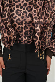 "Leopard" ski jacket brown